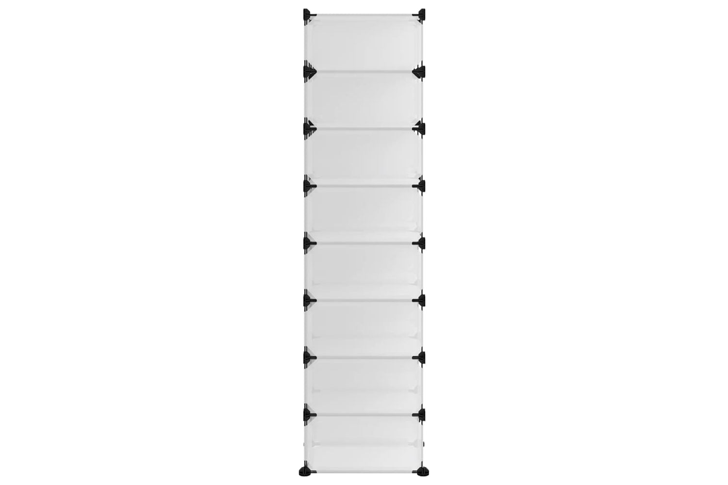 vidaXL 340559 Shoe Rack Transparent 93x36.5x140cm Pp-3