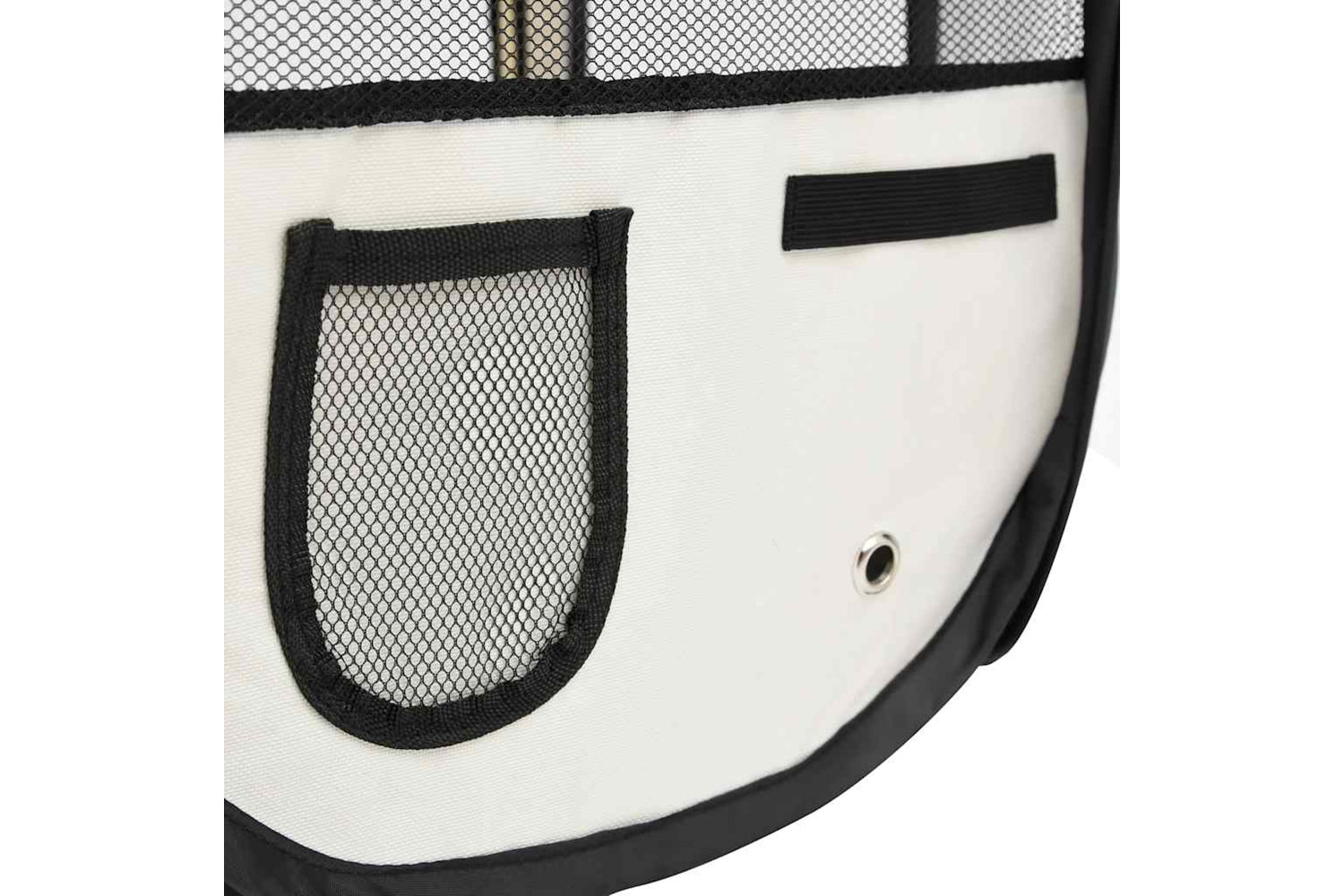Vidaxl Foldable Dog Playpen With Carrying Bag Black 125x125x61 Cm-6