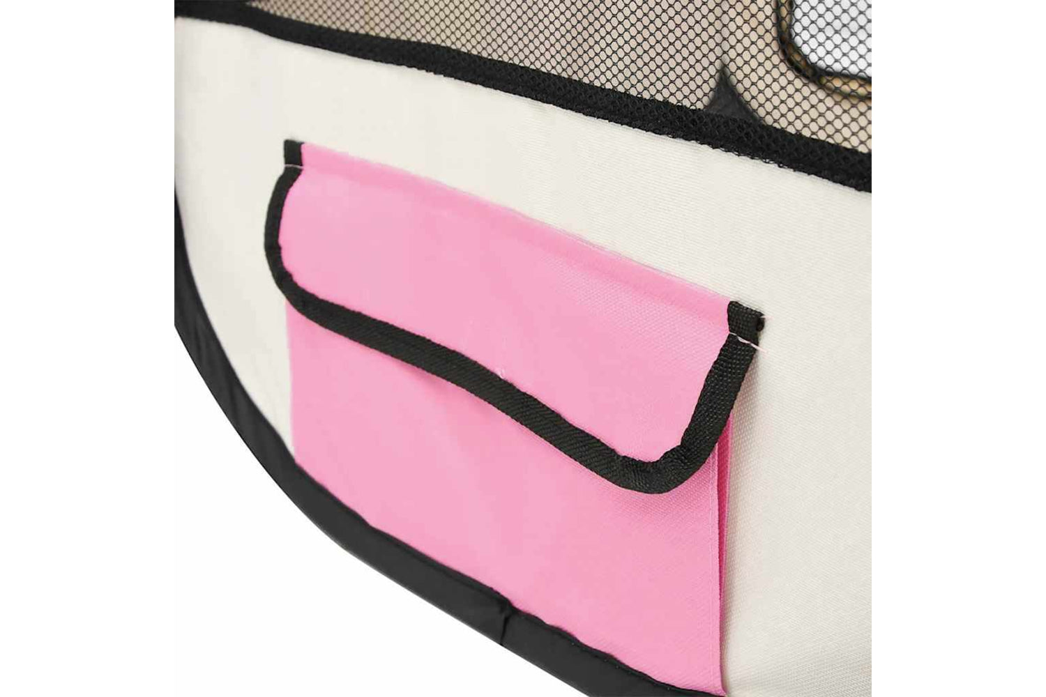 Vidaxl Foldable Dog Playpen With Carrying Bag Pink 145x145x61 Cm-6