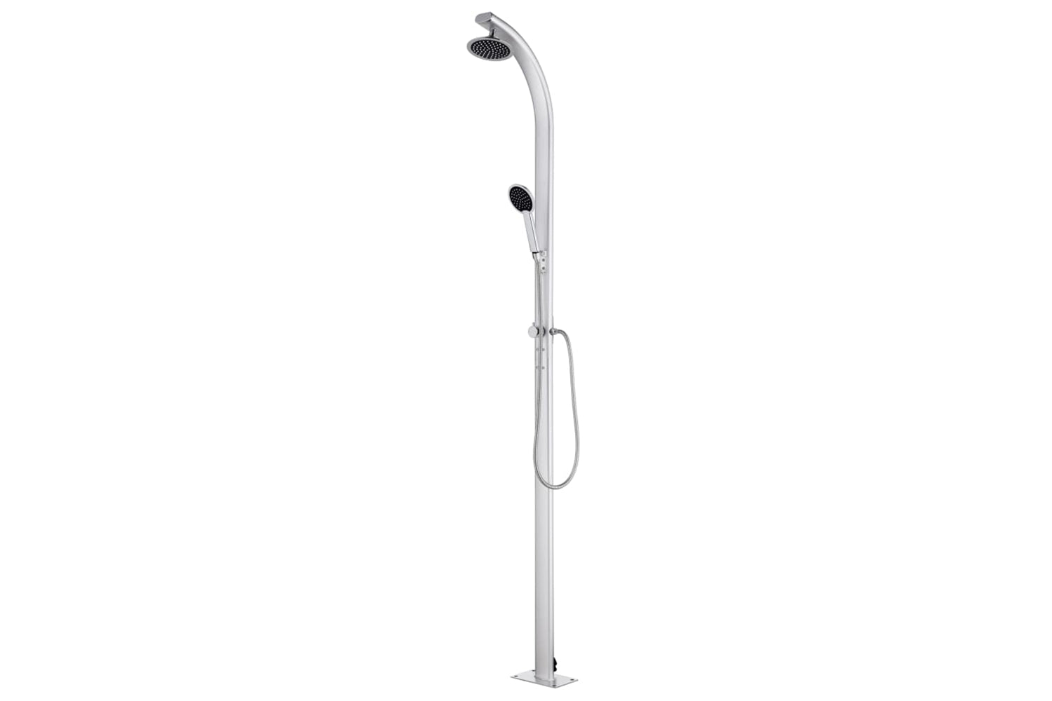 vidaXL 3070791 Garden Shower With Brown Base 220cm Aluminium-3