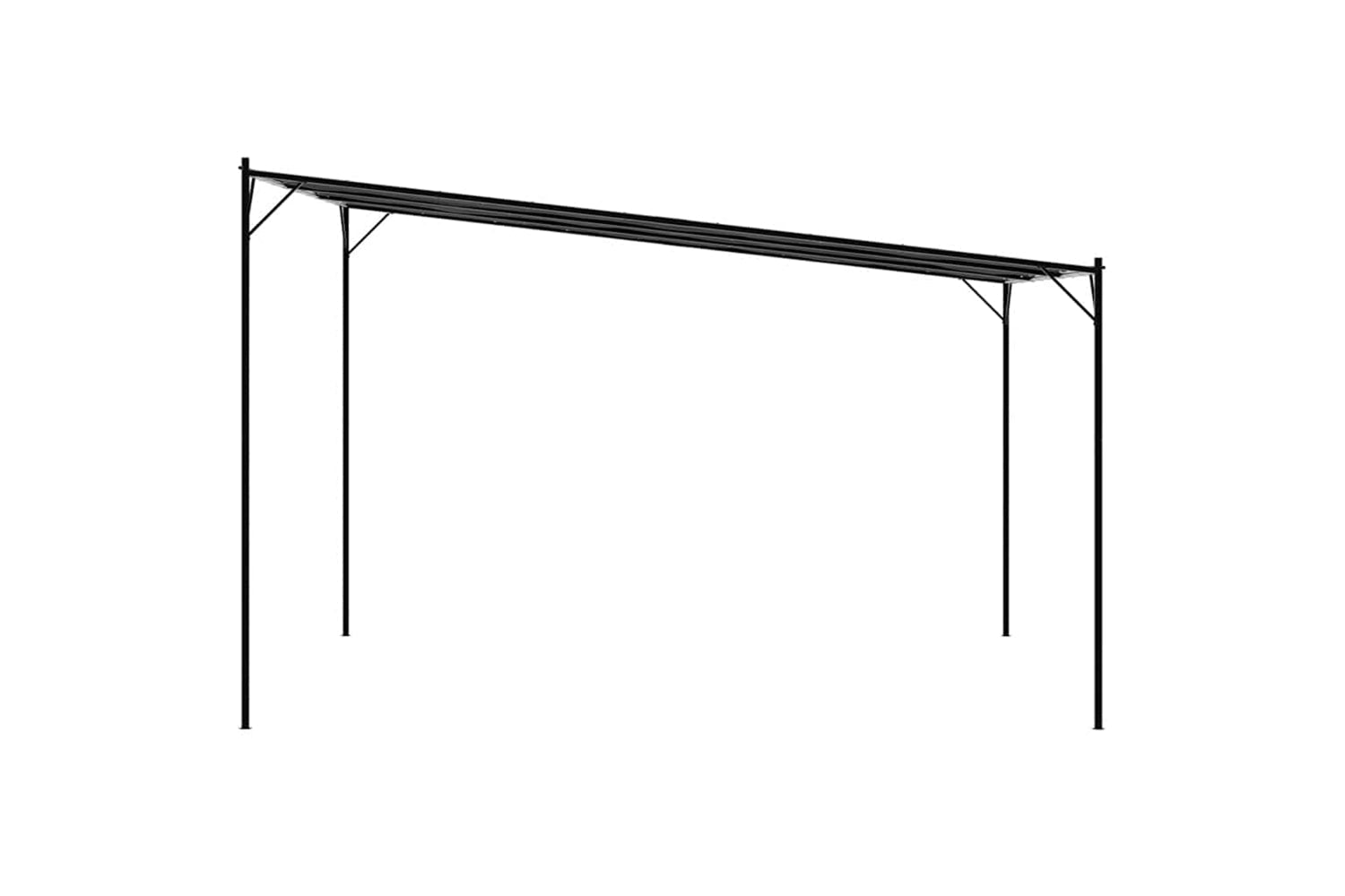 Vidaxl 362465 Gazebo Anthracite 4x4 M 180 G/mâ² Fabric And Steel-4