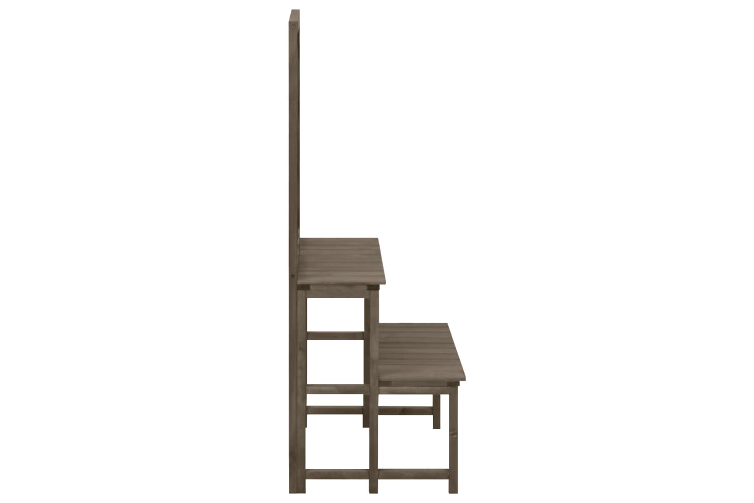 vidaXL 316414 Plant Stand With Trellis Grey 70x42x115cm Solid Fir Wood-3