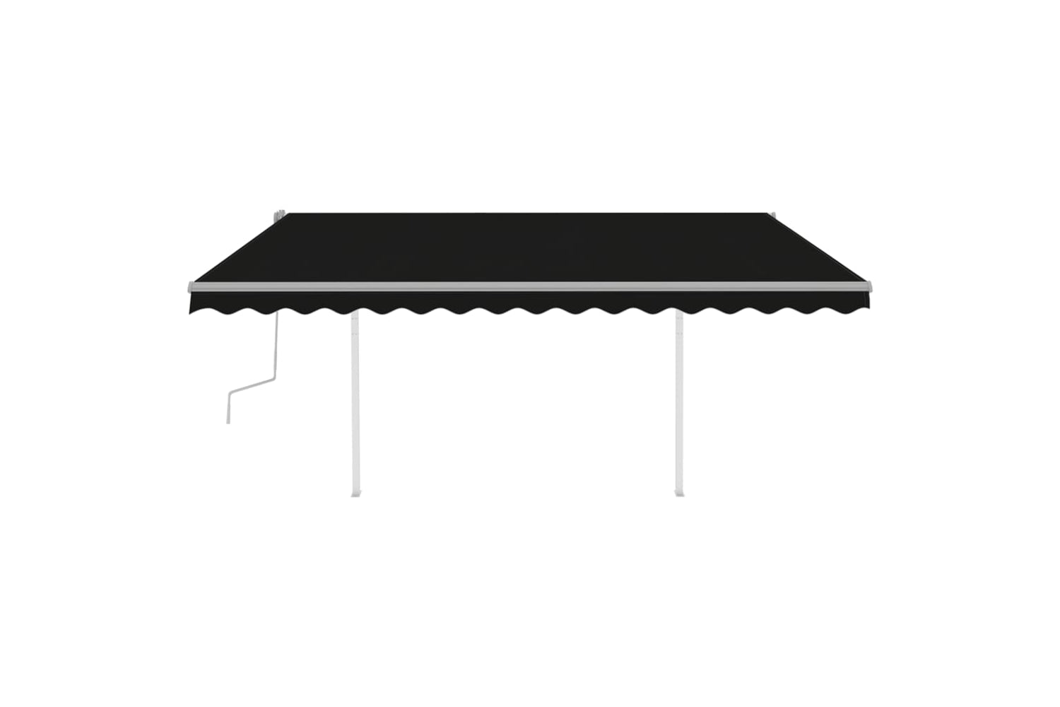 Vidaxl 3070024 Manual Retractable Awning With Led 4x3.5 M Anthracite-3