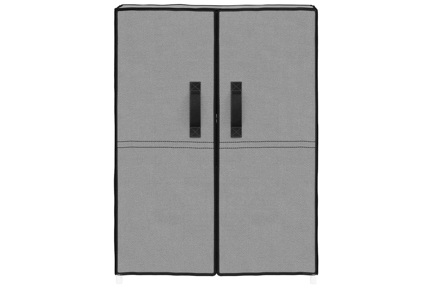 vidaXL 337262 Shoe Cabinet Grey 60x28x90cm Fabric-3