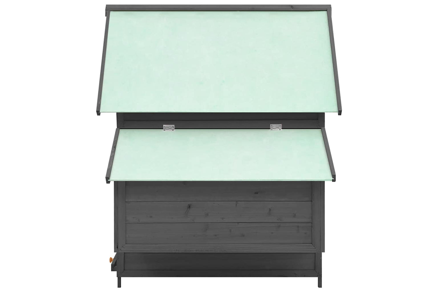 Vidaxl Chicken Coop Grey And White 150x96x110 Cm Solid Firwood-4