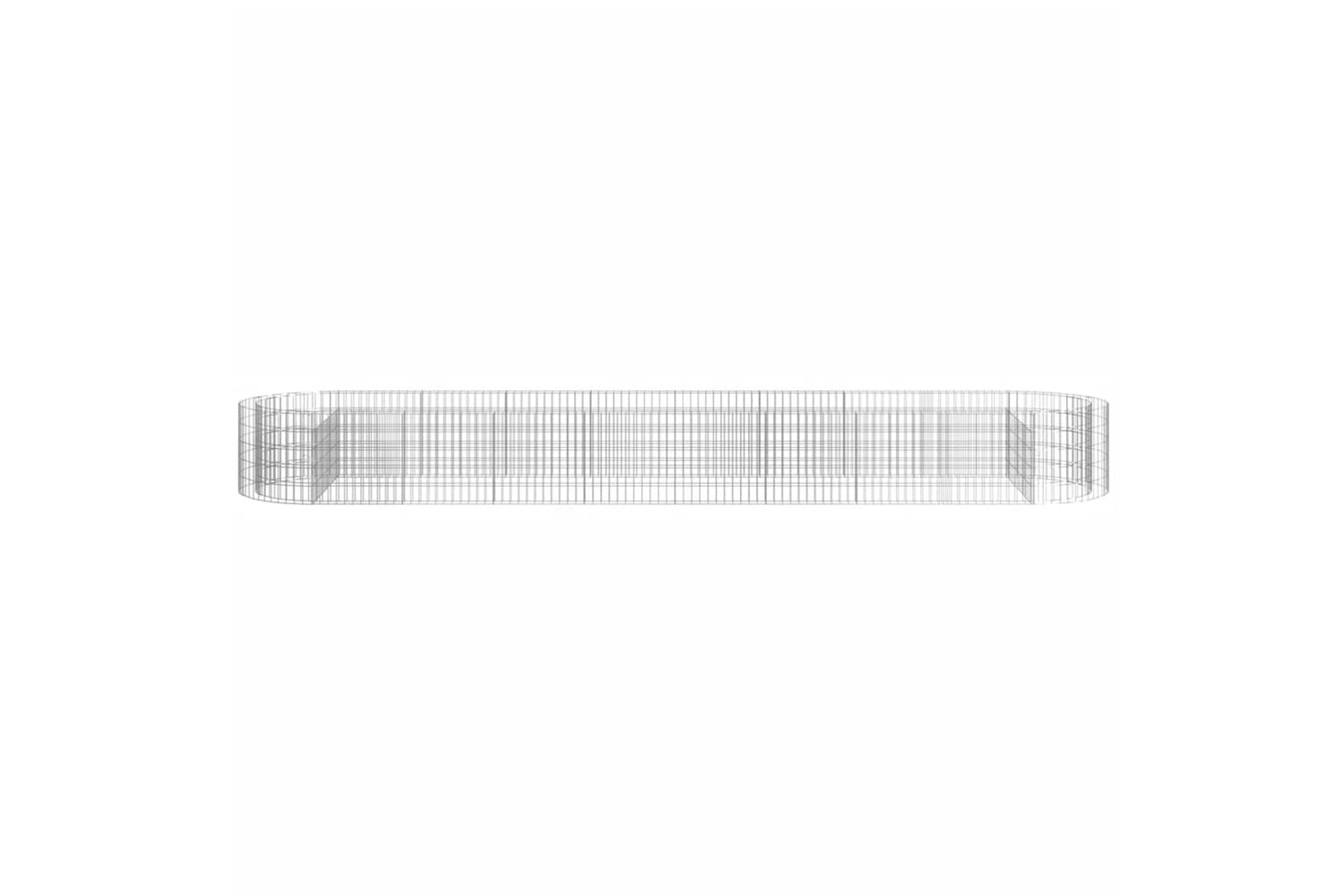 vidaXL 152043 Gabion Raised Bed Galvanised Iron 500x100x50cm-3