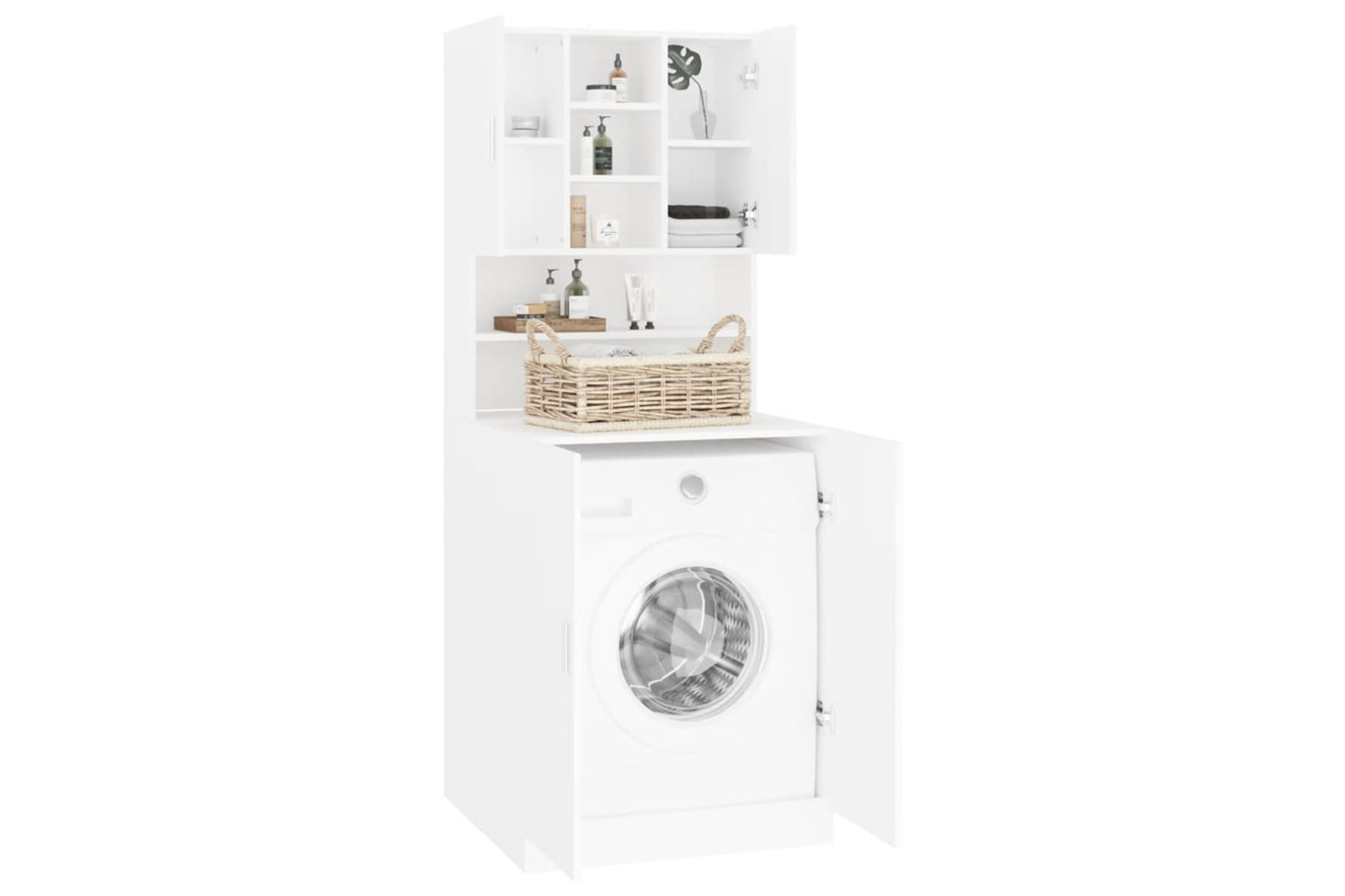 Vidaxl 3082008 Washing Machine Cabinet White-3