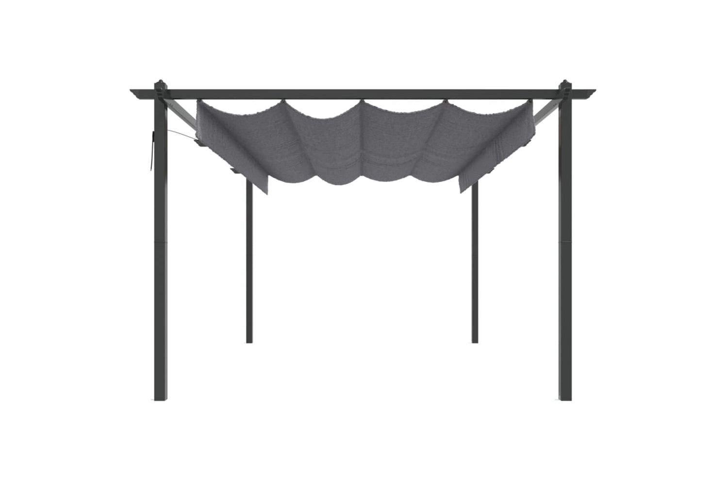 Vidaxl 318538 Garden Gazebo With Retractable Roof 4x3 M Anthracite-3