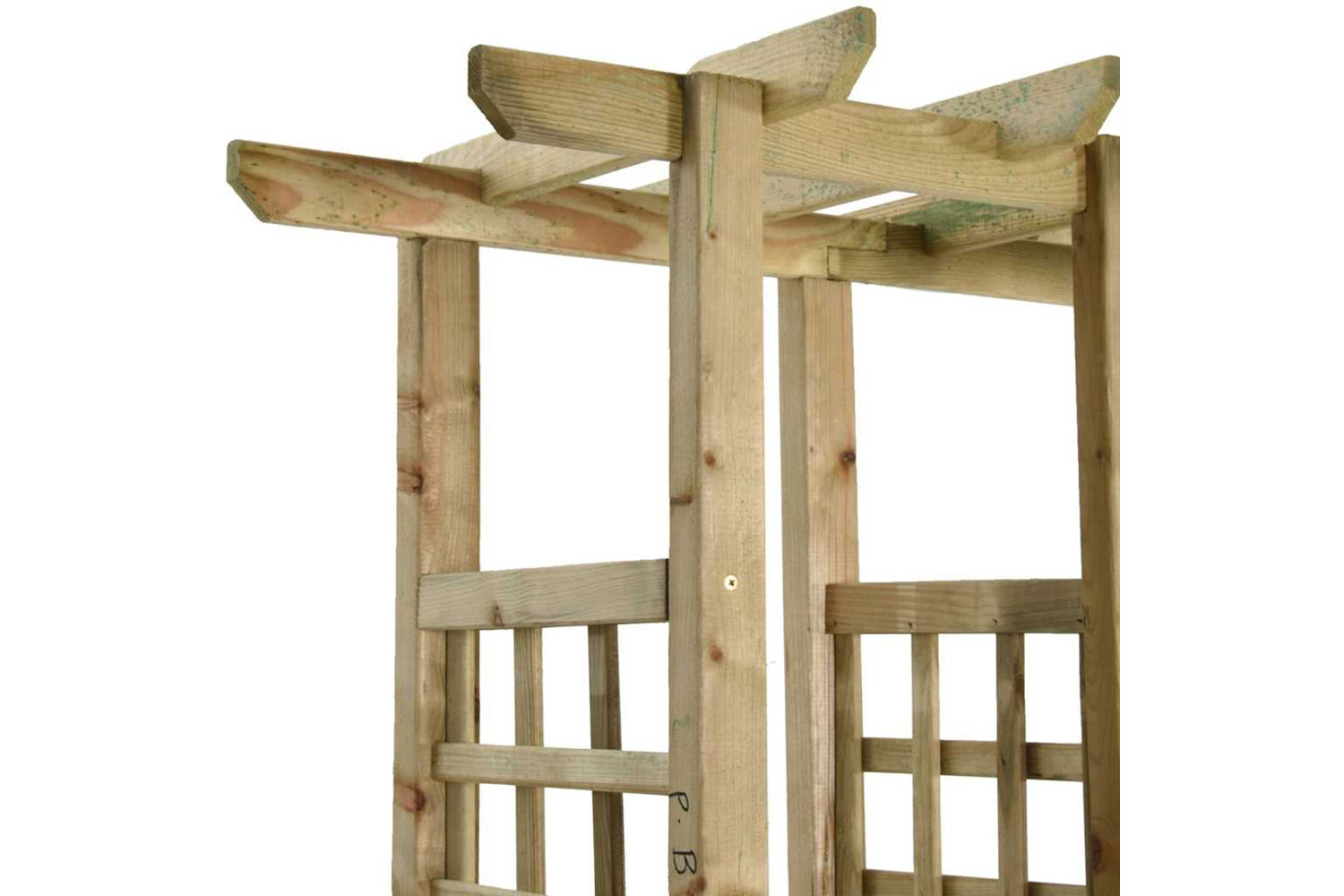 Vidaxl 318565 Garden Pergola With Bench&planters Impregnated Solid Wood Pine-4