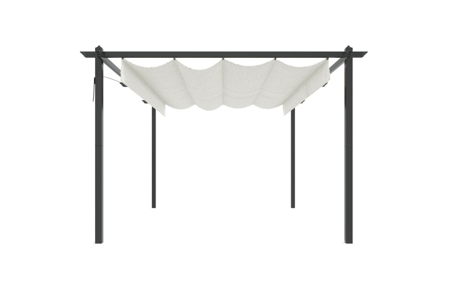 Vidaxl 318537 Garden Gazebo With Retractable Roof 4x3 M Cream-3