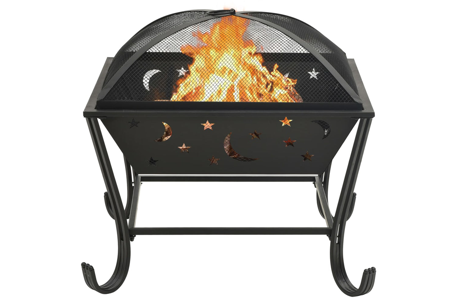 vidaXL 311893 Fire Pit With Poker 62cm Xxl Steel-3