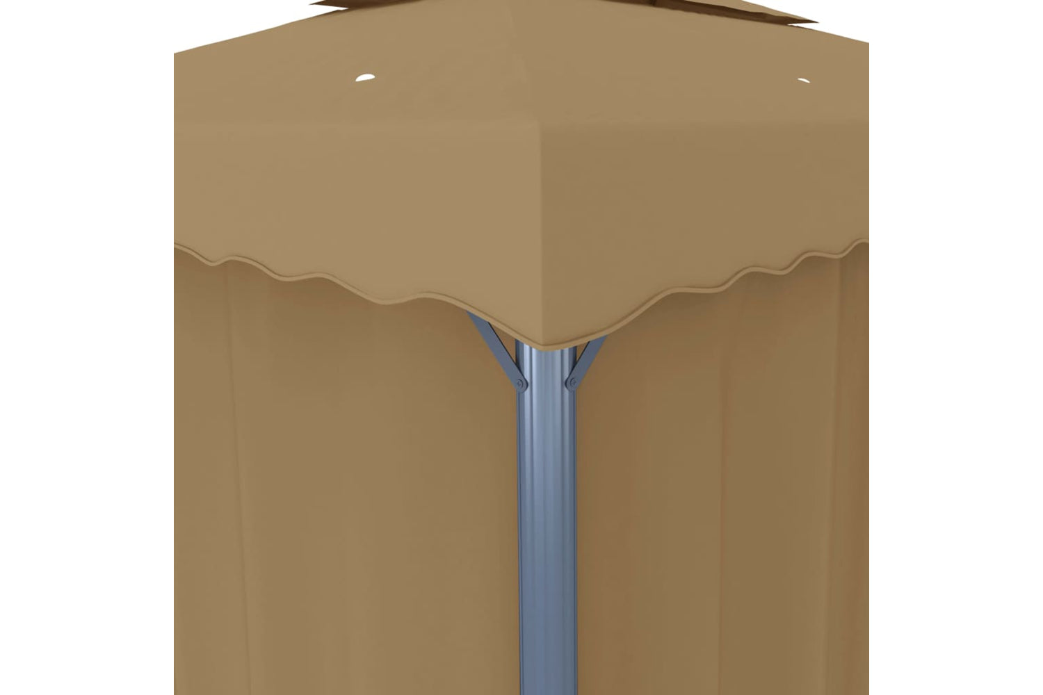 Vidaxl 3067050 Gazebo With Curtain 4x3 M Taupe Aluminium-6