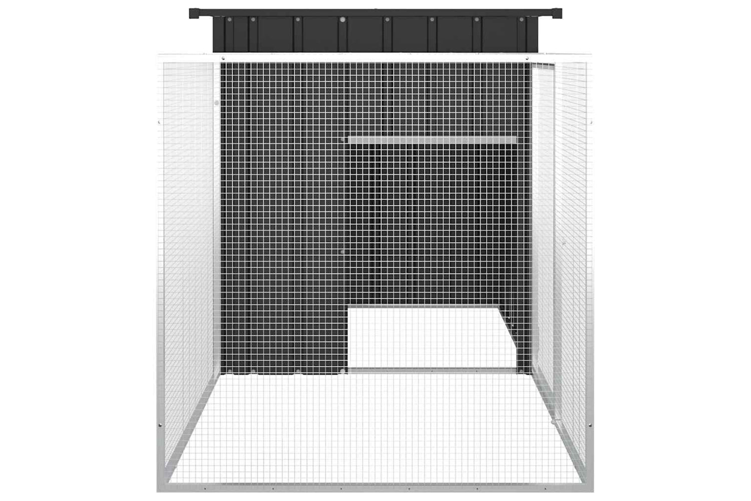 Vidaxl Chicken Cage Anthracite 200x91x100 Cm Galvanised Steel-4