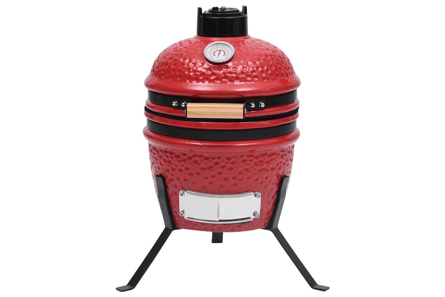 Vidaxl 2-in-1 Kamado Barbecue Grill Smoker Ceramic 56 Cm Red-3