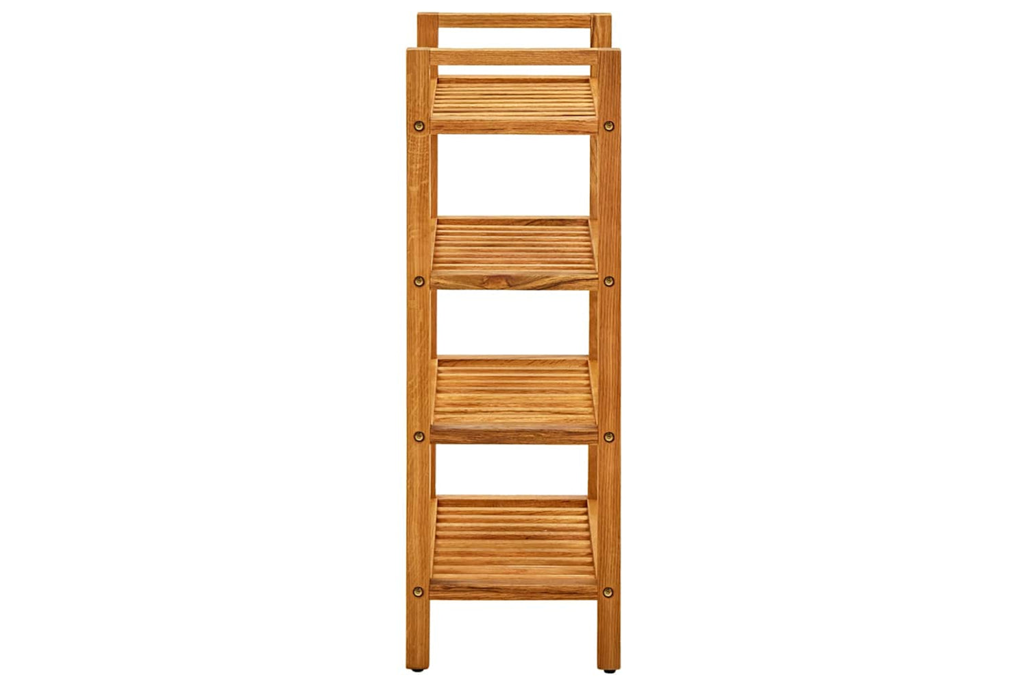 vidaXL 331746 Shoe Rack With 4 Shelves 50x27x80cm Solid Oak Wood-3