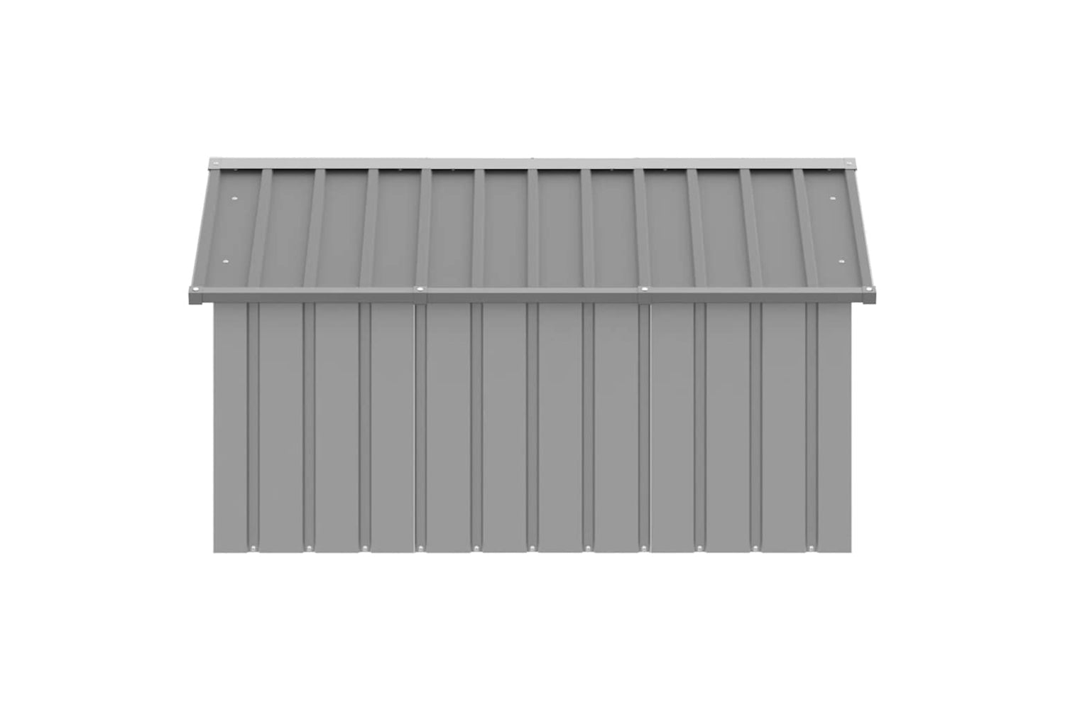 vidaXL 171543 Dog House Grey 116.5x153x81.5cm Galvanised Steel-5