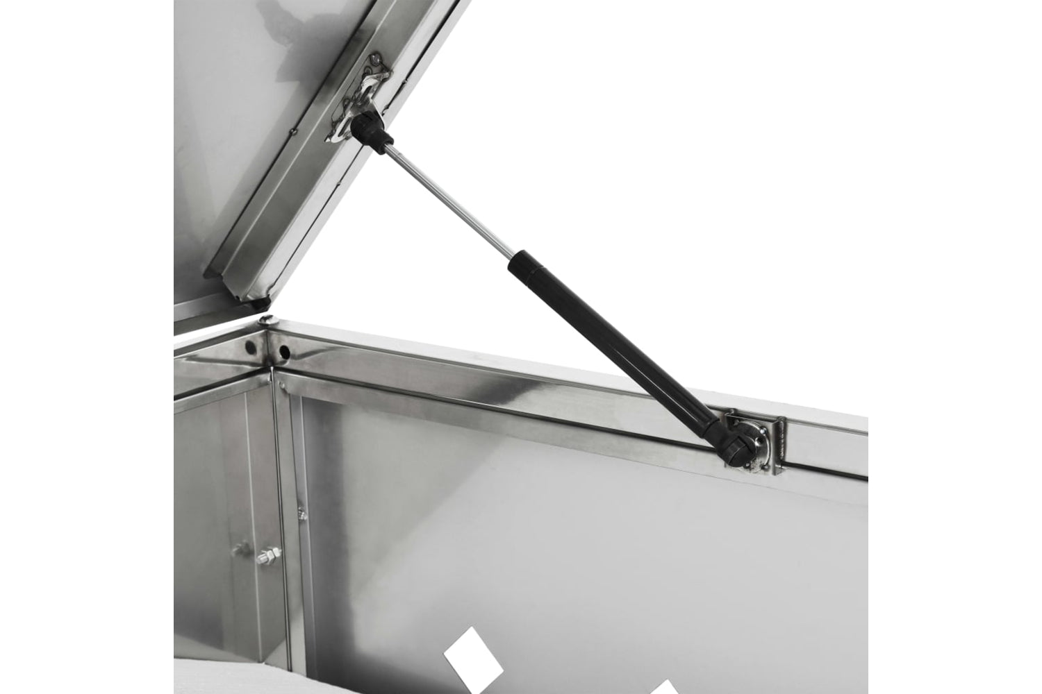 Vidaxl 145379 Single Wheelie Bin Shed 240 L Stainless Steel-6