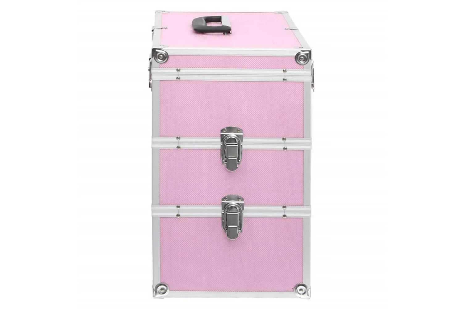 vidaXL 91841 Make-up Case 37x24x40cm Pink Aluminium-5