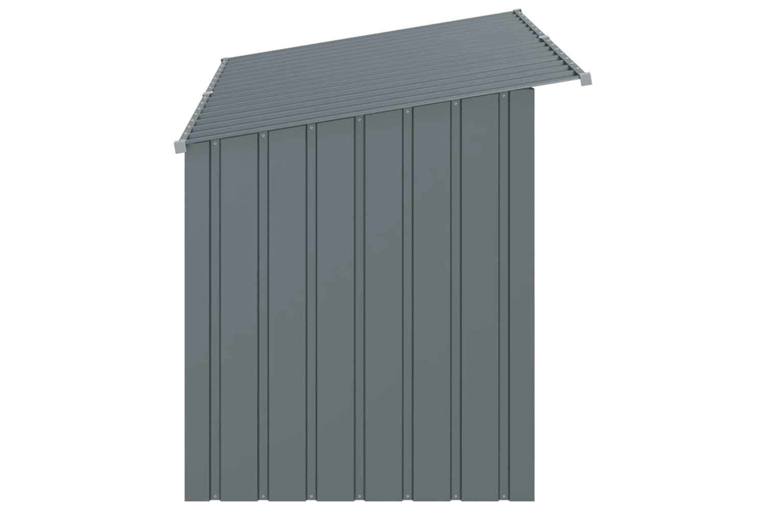 vidaXL 172575 Dog House With Roof Anthracite 196x91x110cm Galvanised Steel-4