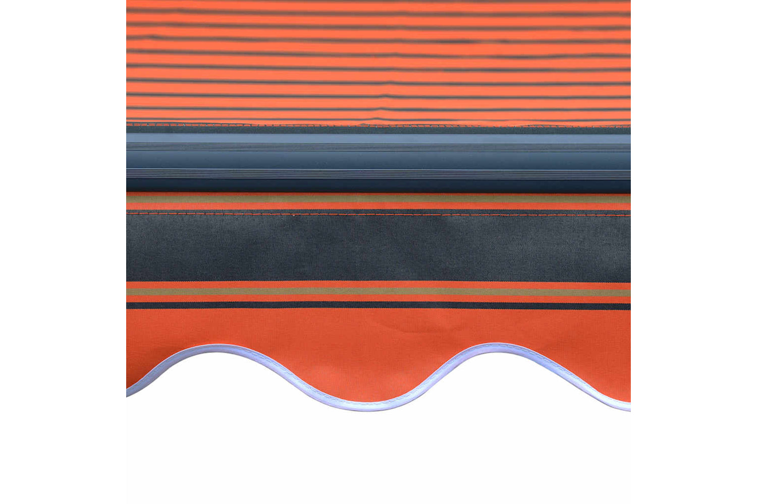 Vidaxl Manual Retractable Awning With Led 350x250 Cm Orange And Brown-7