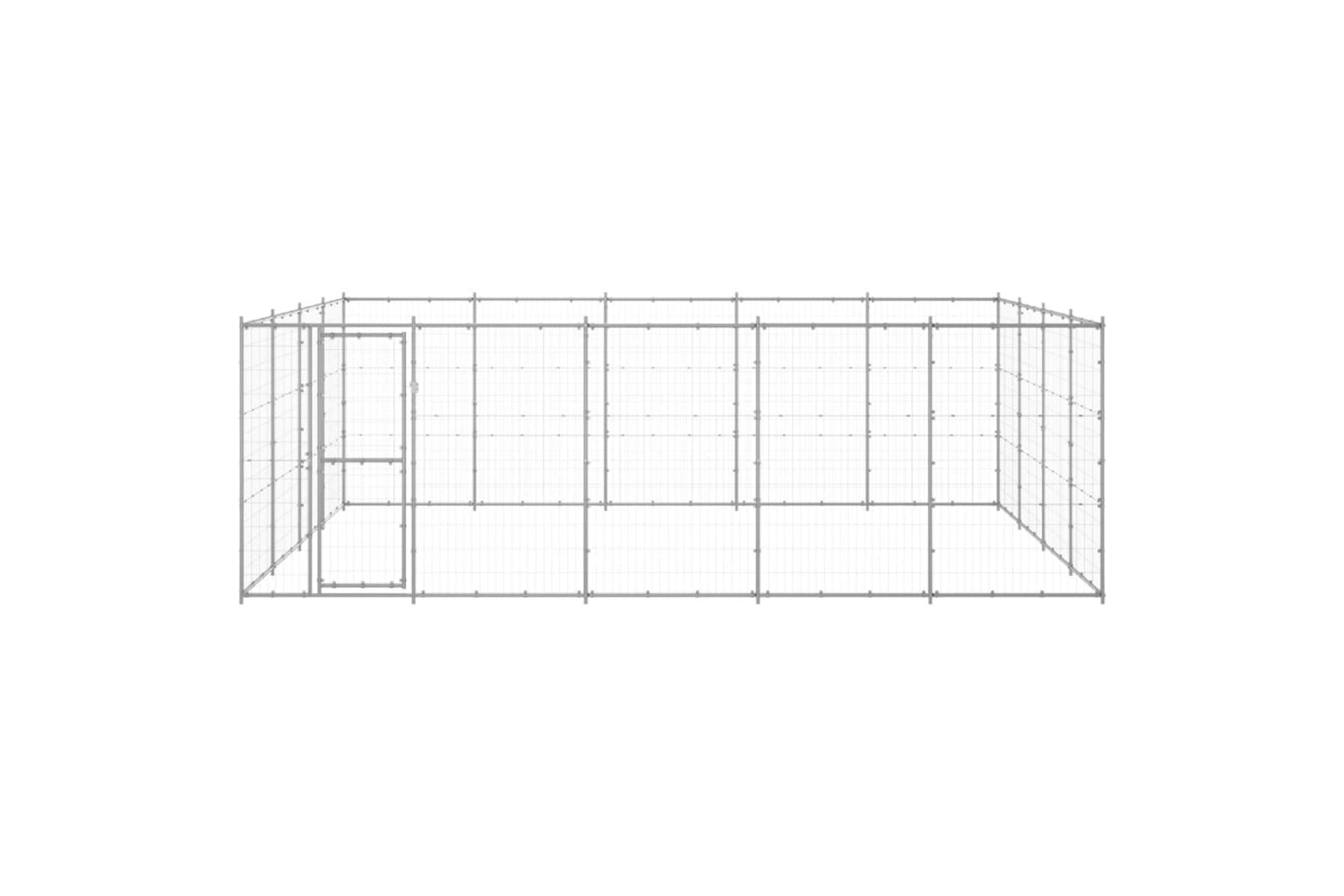 Vidaxl 3082319 Outdoor Dog Kennel Galvanised Steel 24.2 M2-2