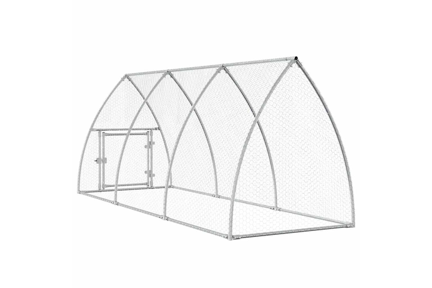 Vidaxl Chicken Cage Silver 300x105x120 Cm Galvanised Steel-6