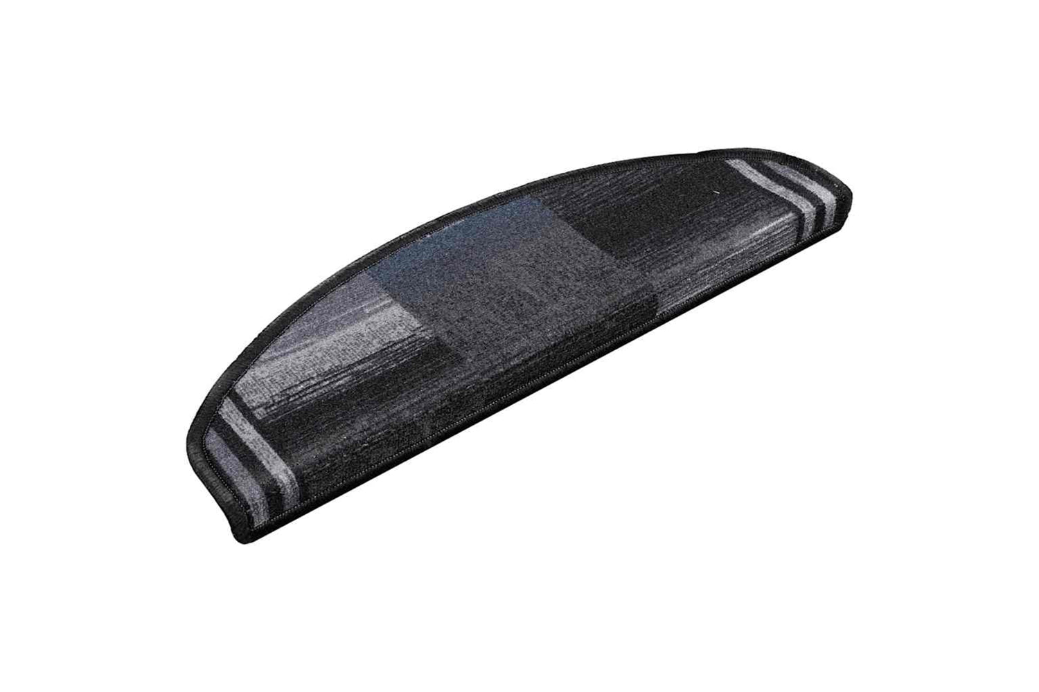 vidaXL 322412 Self-adhesive Stair Mats 15 Pcs Black And Grey 65x21x4cm-2