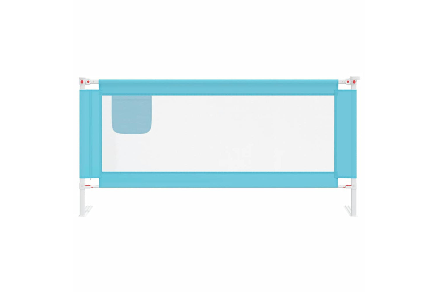 Vidaxl Toddler Safety Bed Rail Blue 190x25 Cm Fabric-2