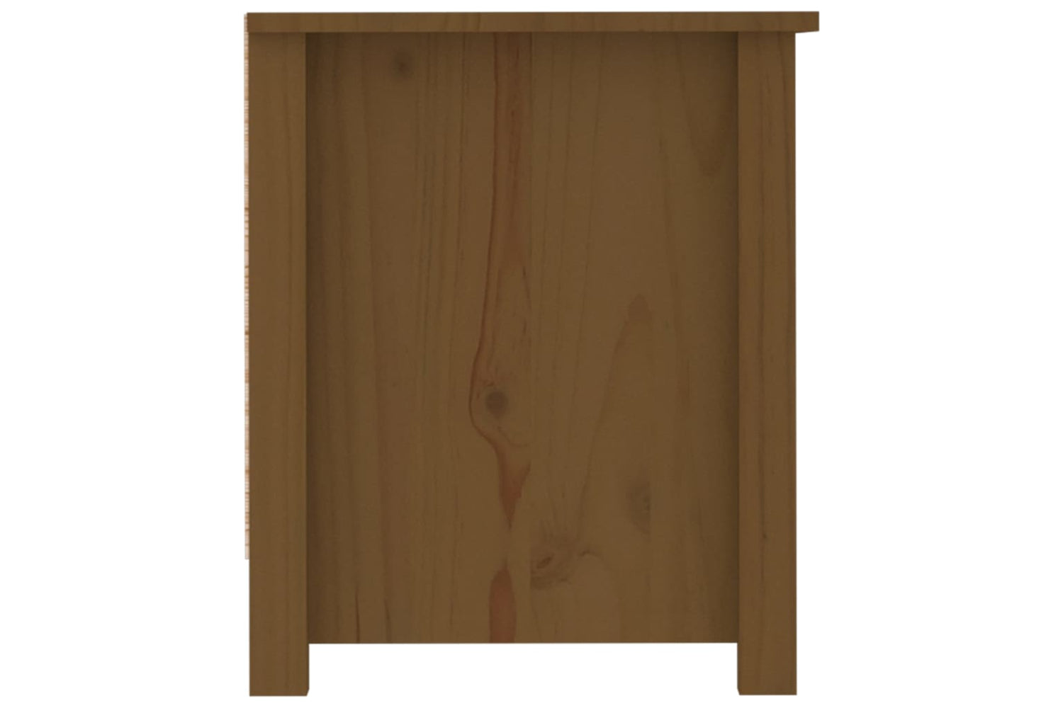 vidaXL 814597 Shoe Cabinet Honey Brown 110x38x45.5cm Solid Wood Pine-4