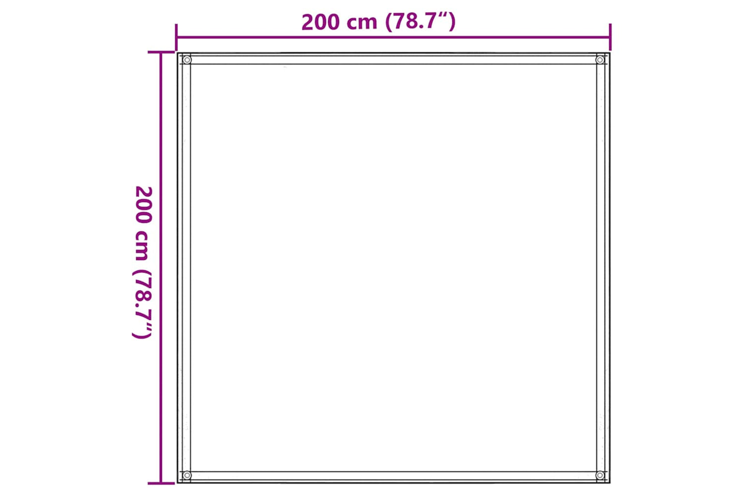 vidaXL 310756 Tent Carpet 200x200cm Beige-6