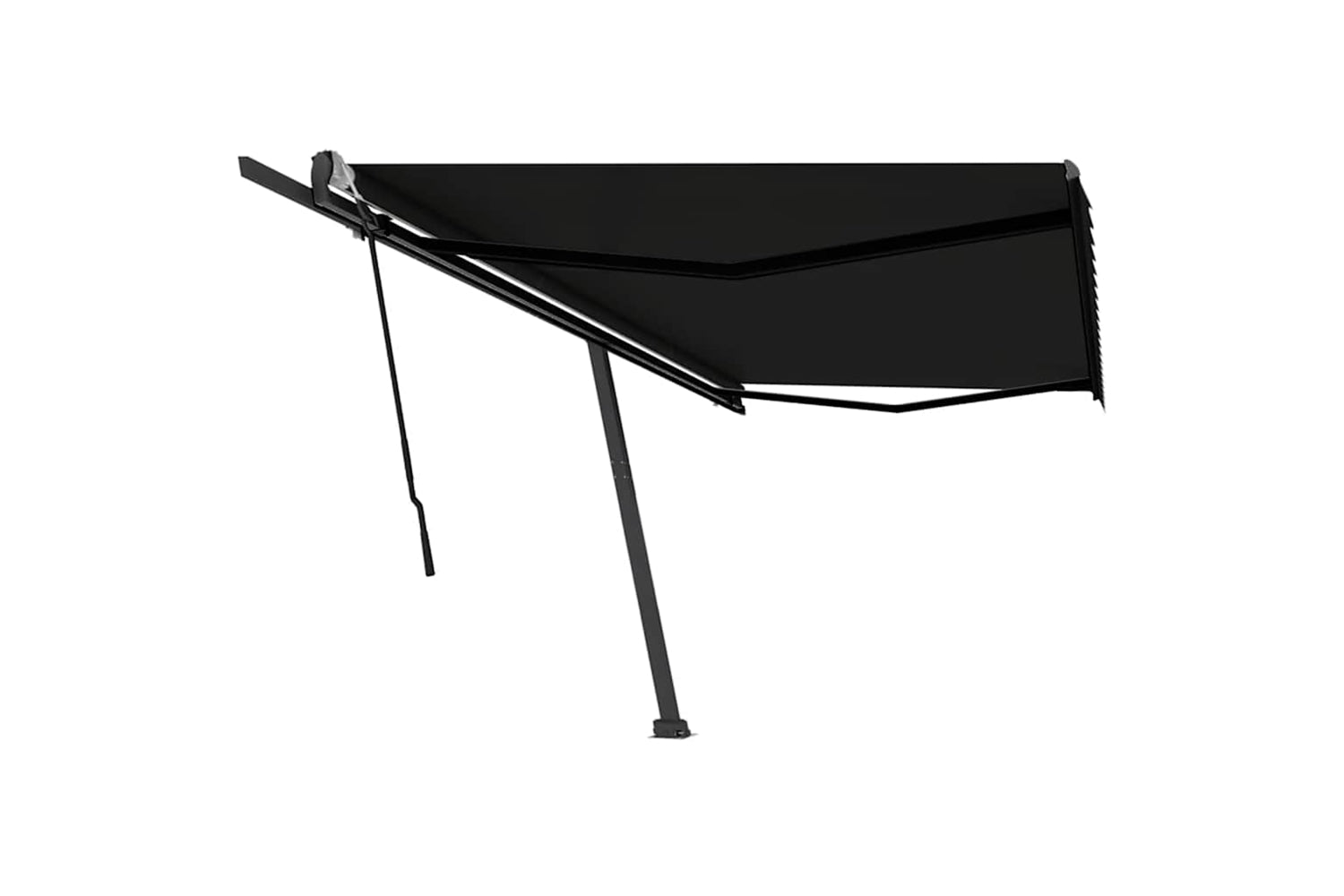 Vidaxl Freestanding Manual Retractable Awning 500x300 Cm Anthracite-2