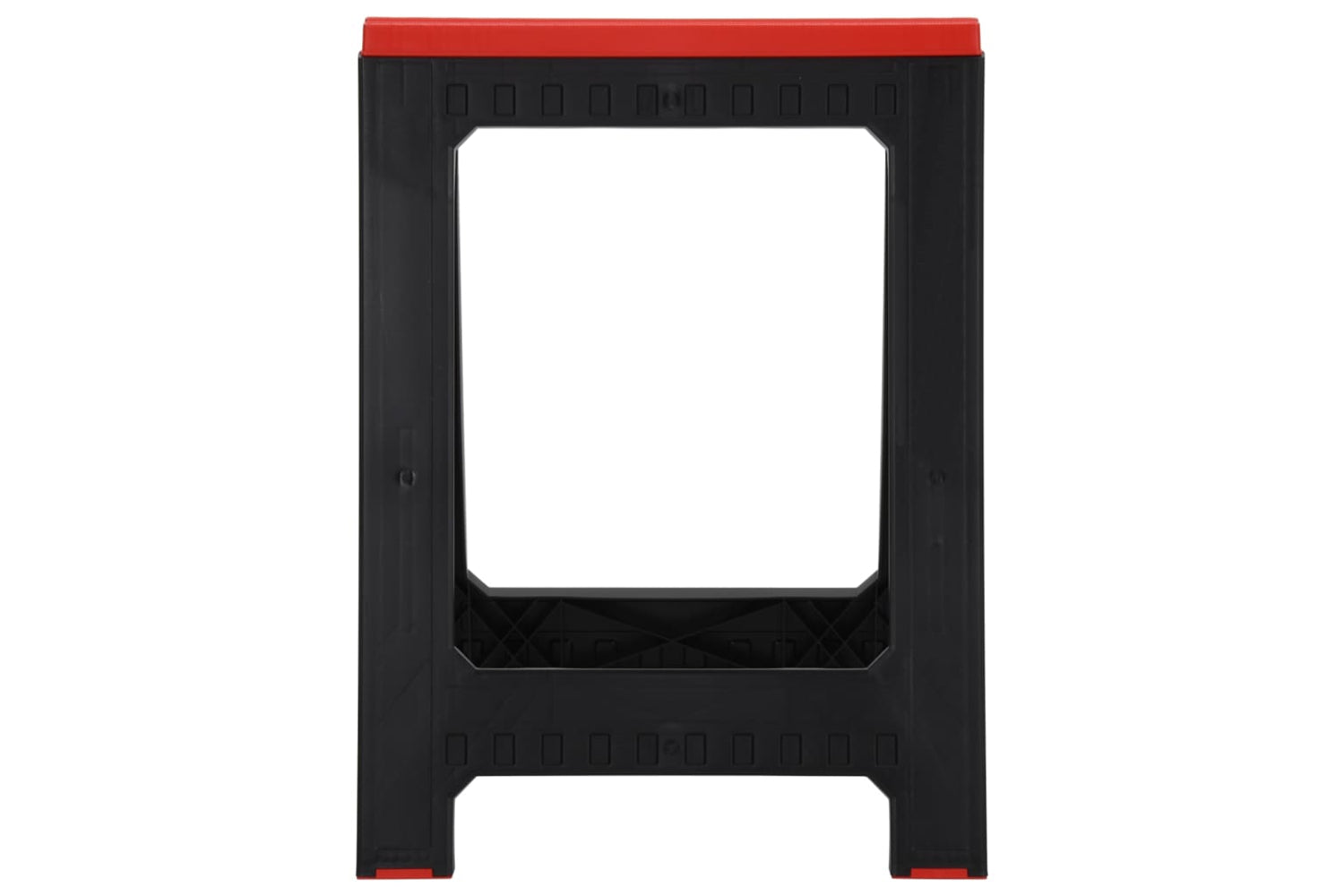 Vidaxl 152104 Foldable Work Trestles 2 Pcs Black And Red Polypropylene 350 Kg-4