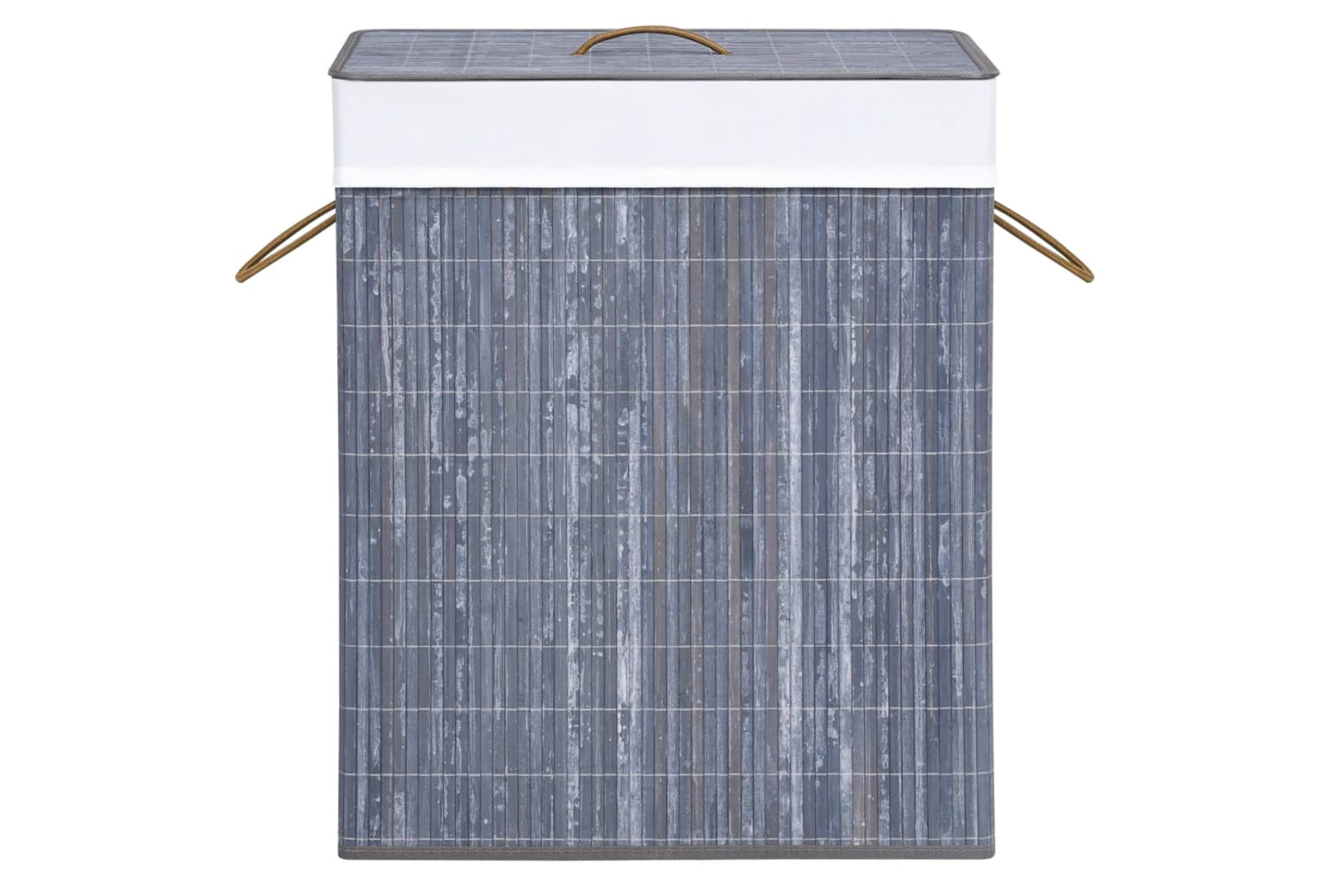 Vidaxl 320742 Bamboo Laundry Basket Grey 100 L-4