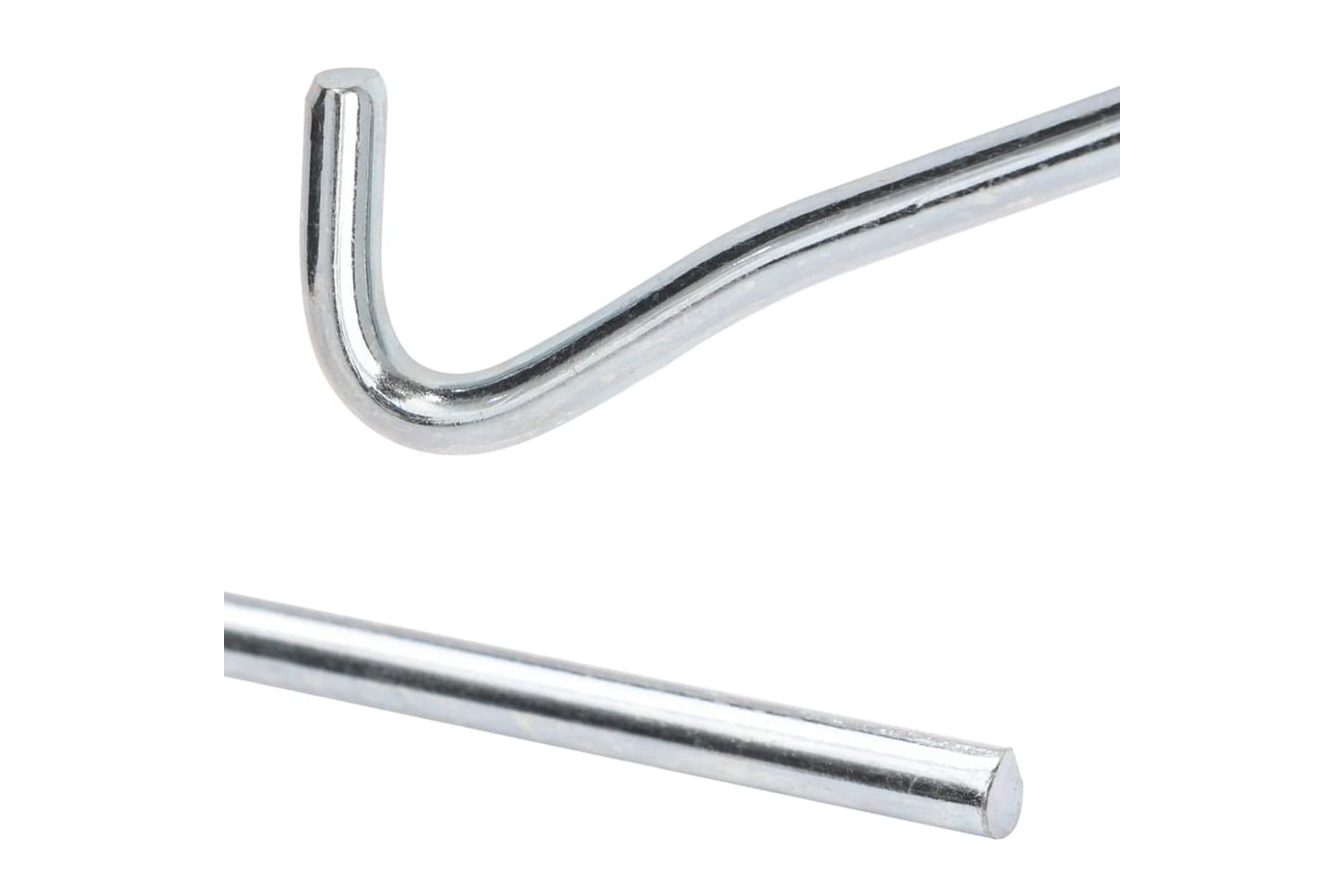 vidaXL 4009335 Tent Pegs 25 Pcs 23cm x 7mm Galvanised Steel-4