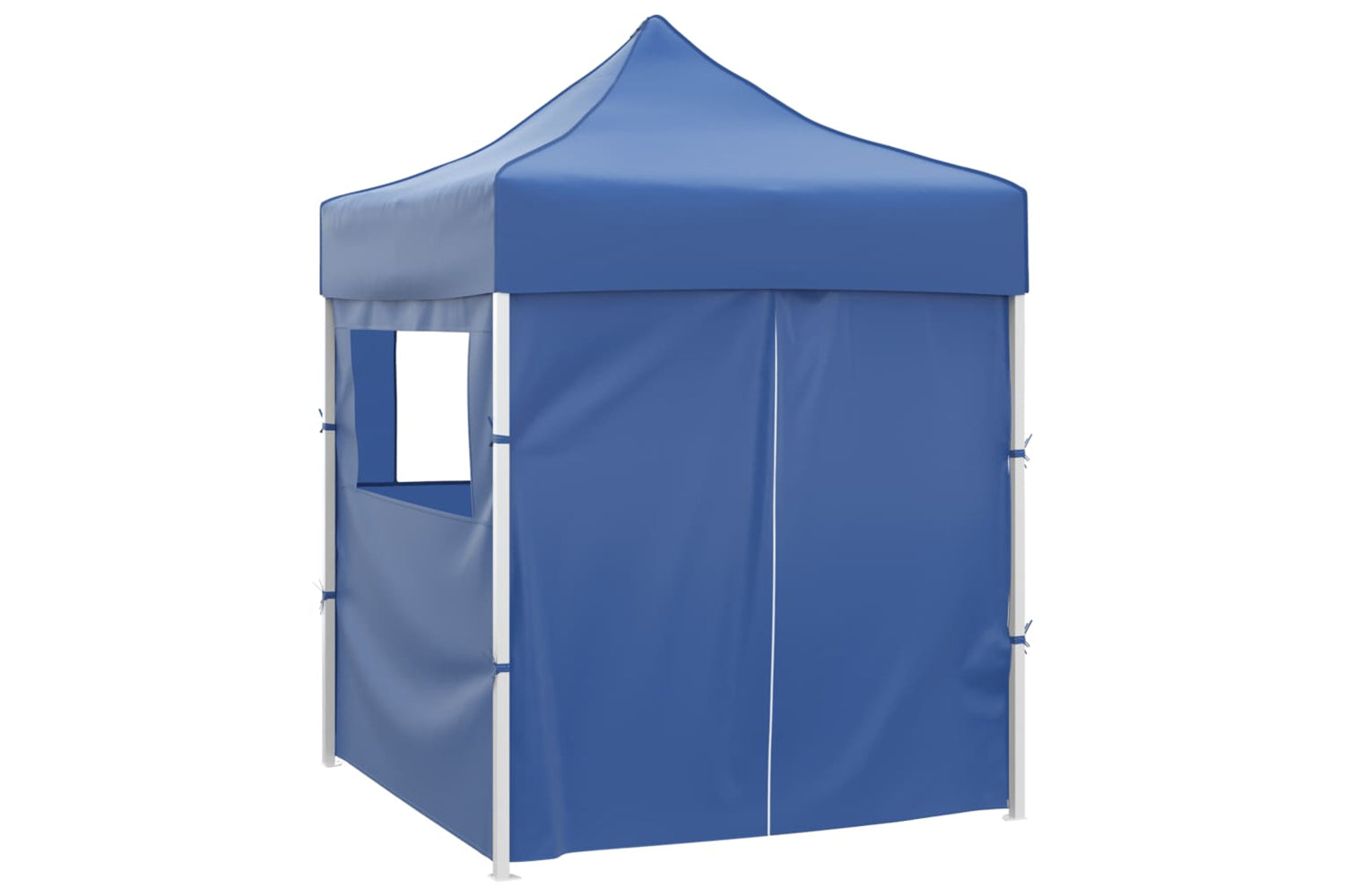 Vidaxl Professional Folding Party Tent With 4 Sidewalls 2x2 M Steel Blue-3