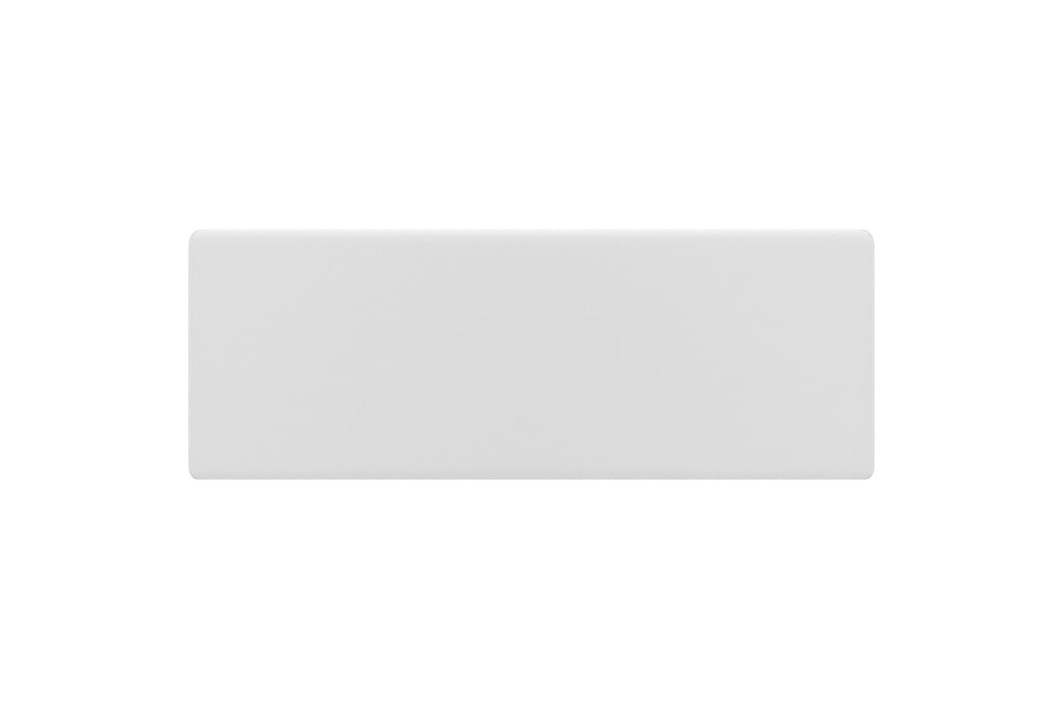 vidaXL 146943 Luxury Basin Overflow Square Matt White 41x41cm Ceramic-2