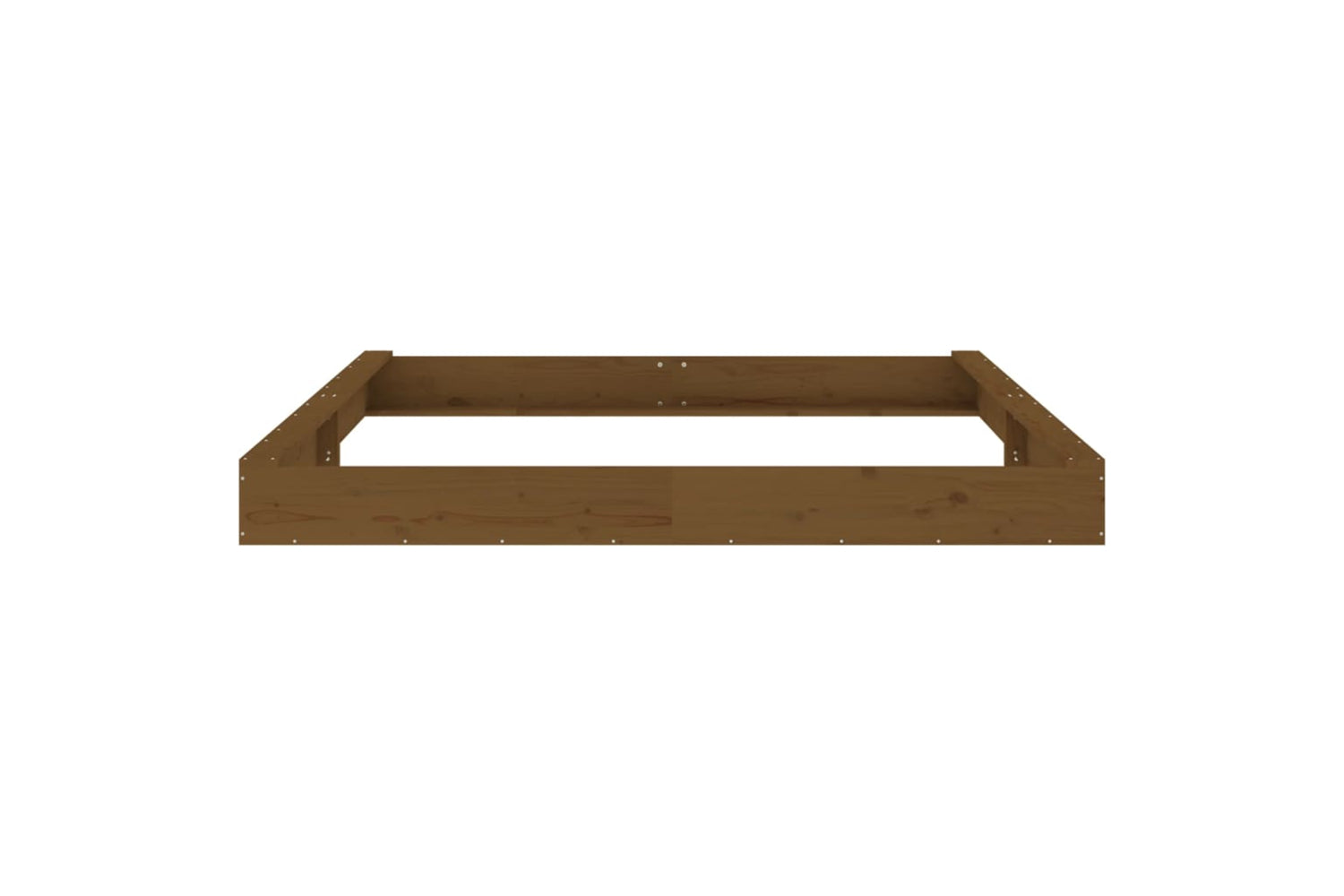 vidaXL 825047 Sandbox With Seats Honey Brown Square Solid Wood Pine-4