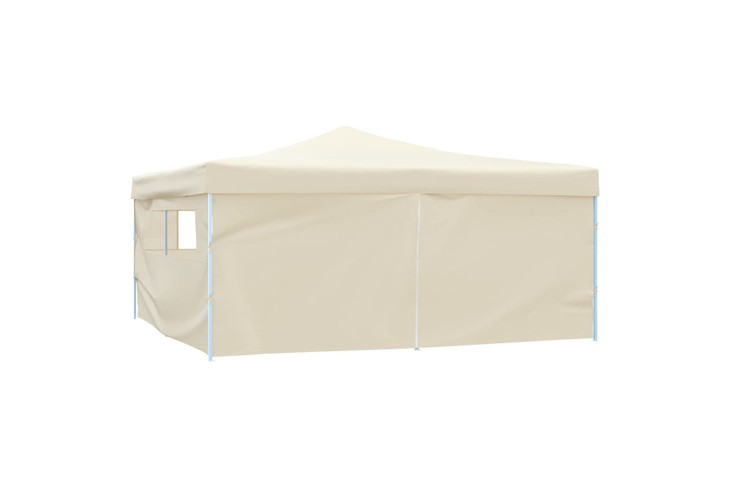 Vidaxl 48906 Folding Gazebo With 4 Sidewalls 5x5 M Cream-3