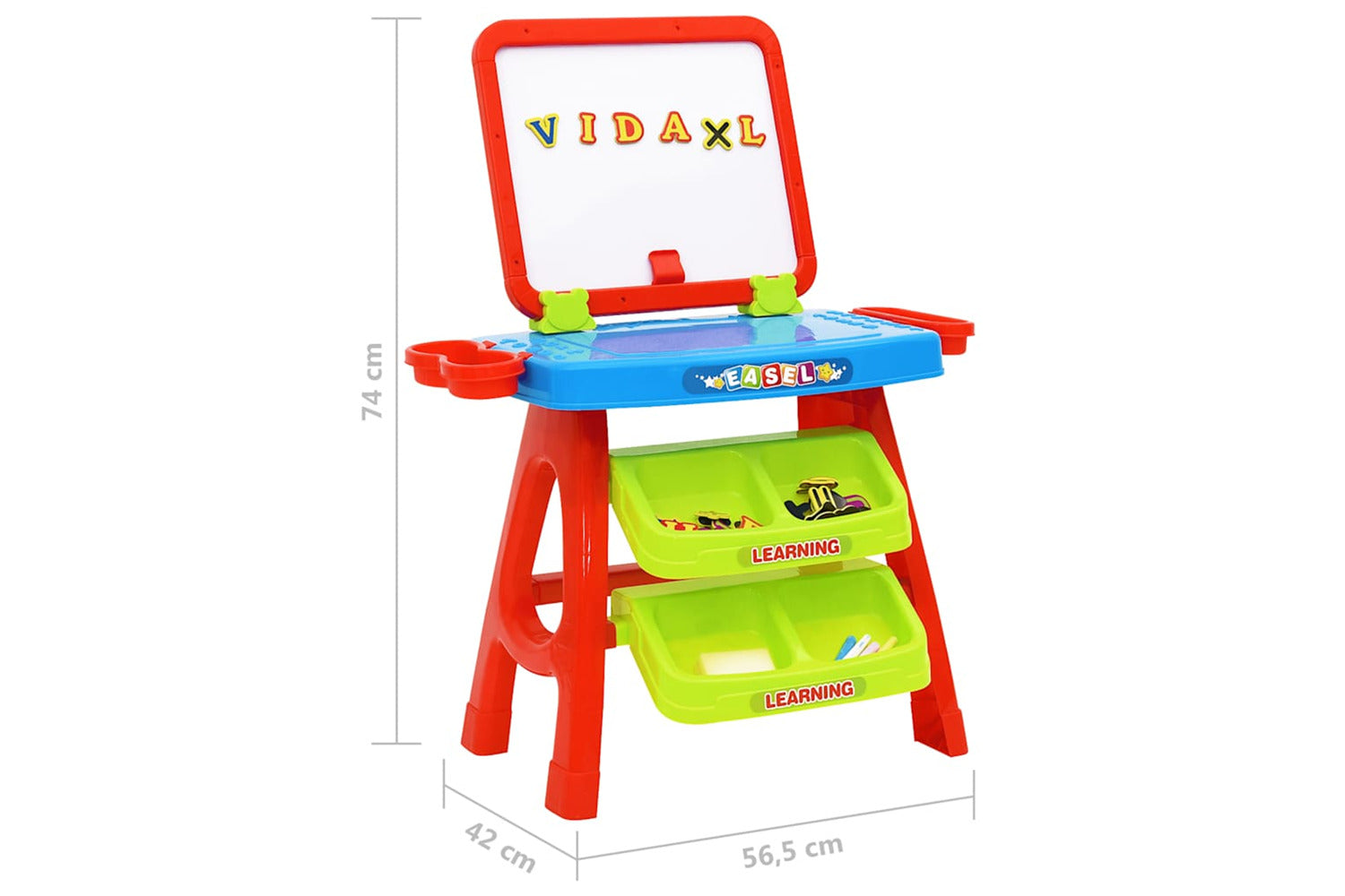 Vidaxl 3-1 Children Easel And Learning Desk Play Set-9