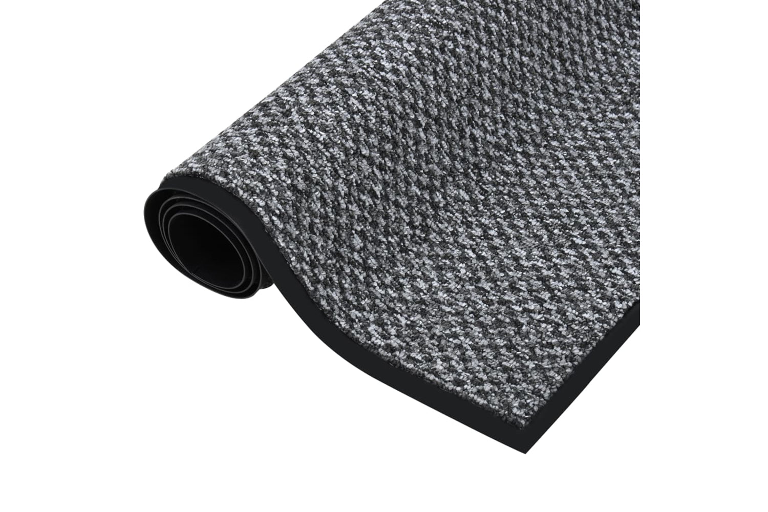 vidaXL 331575 Doormat Grey 90x150cm-2