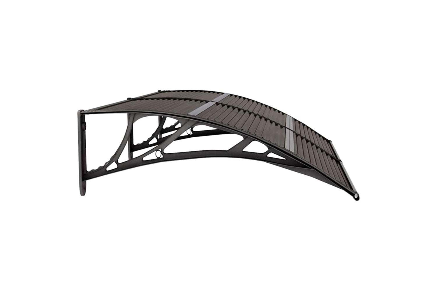 vidaXL 153582 Door Canopy Black 150x80cm Polycarbonate-4