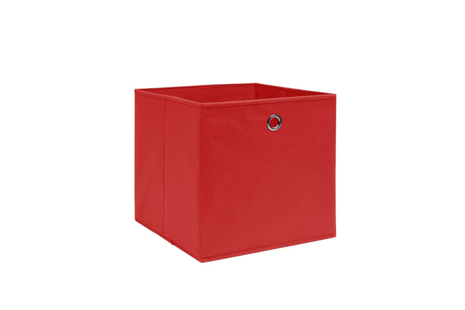 vidaXL 325219 Storage Boxes 4 Pcs Non-woven Fabric 28x28x28cm Red-2