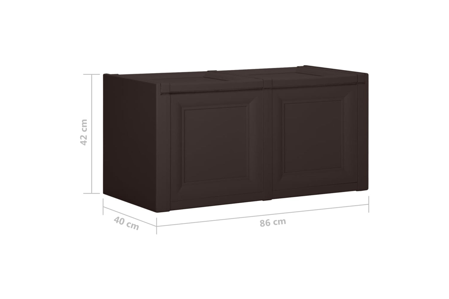 vidaXL 340614 Cushion Box Brown 86x40x42cm-8