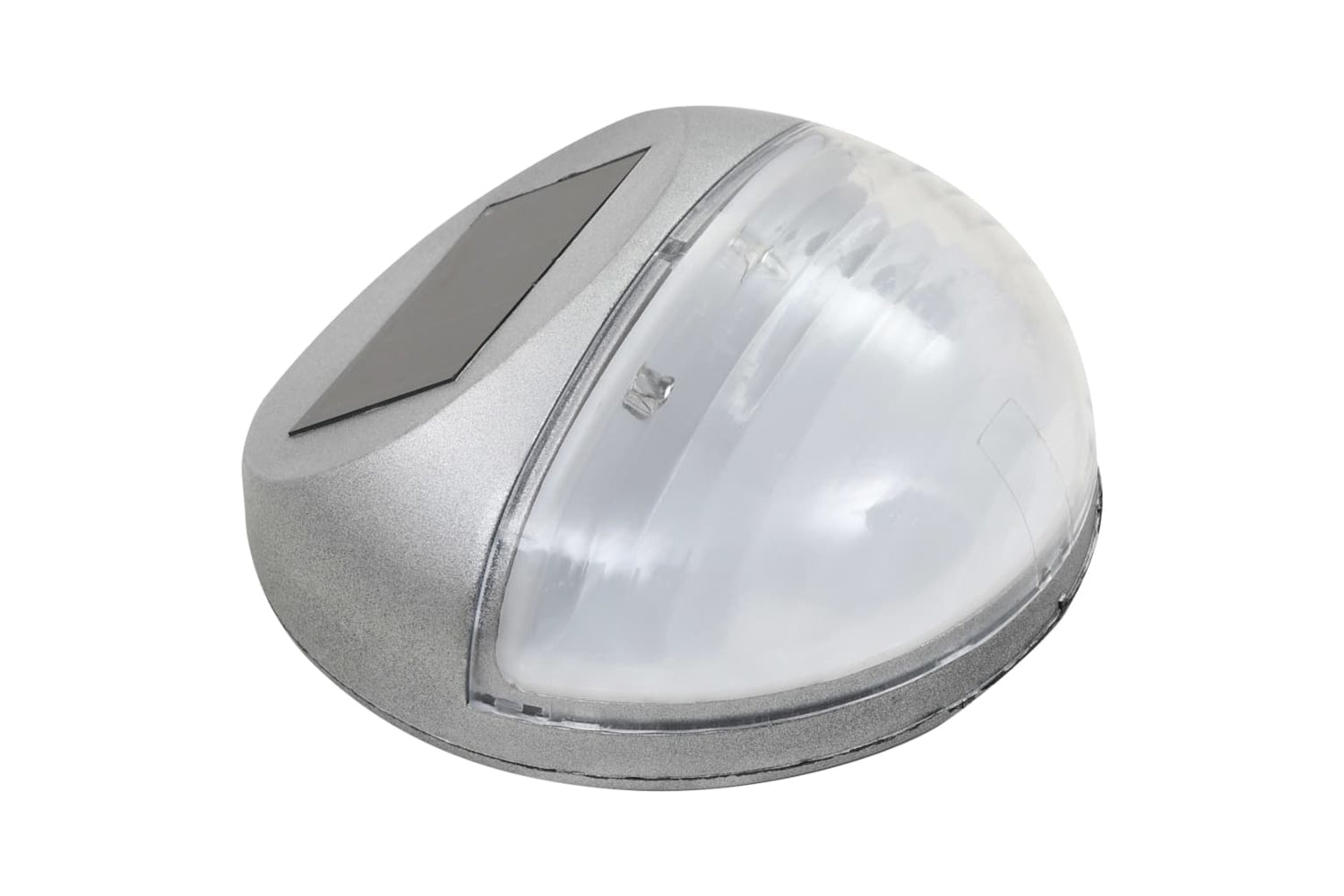Vidaxl 277140 Outdoor Solar Wall Lamps Led 24 Pcs Round Silver-3