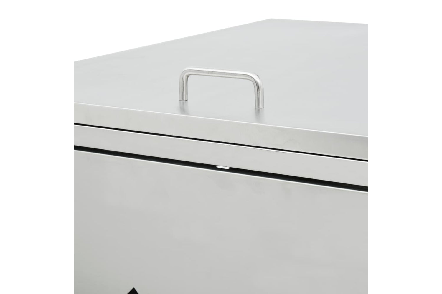 Vidaxl 145382 Quadruple Wheelie Bin Shed 240 L Stainless Steel-3