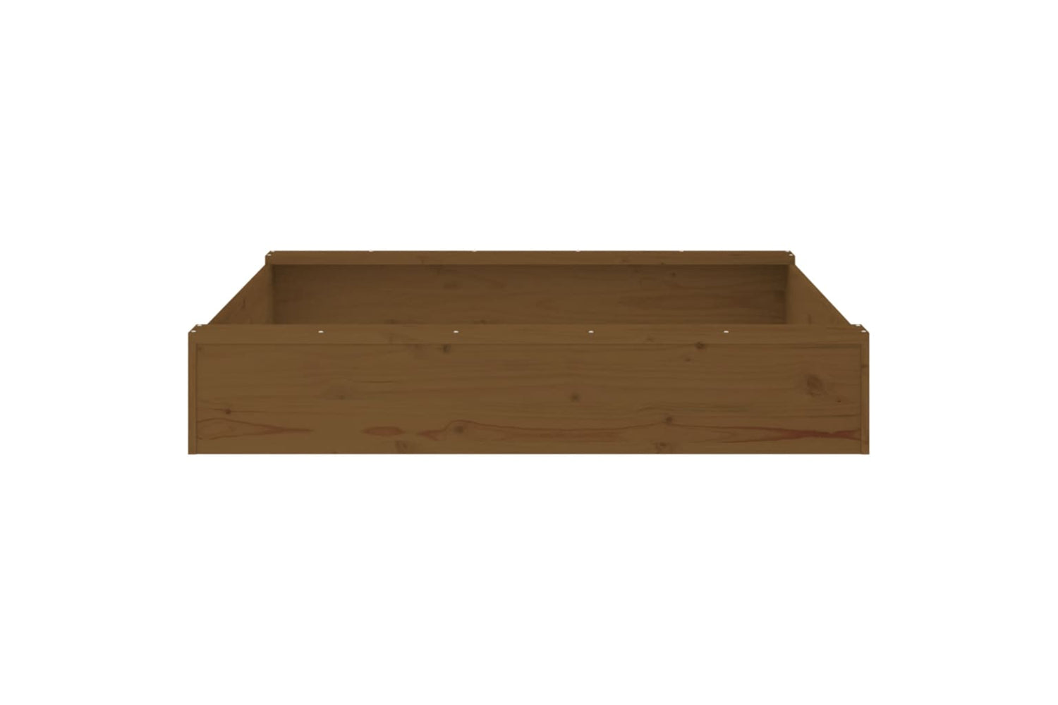 vidaXL 825033 Sandbox With Seats Honey Brown Square Solid Wood Pine-4