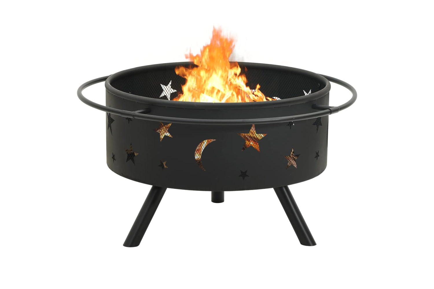 vidaXL 311892 Fire Pit With Poker 76cm Xxl Steel-4