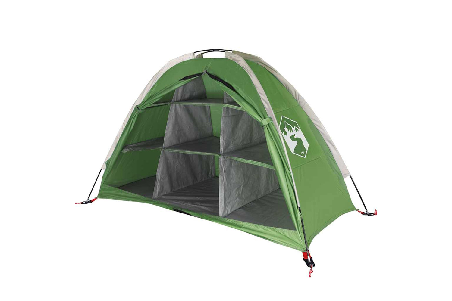 vidaXL 94374 Storage Tent 9 Compartments Green Waterproof-3