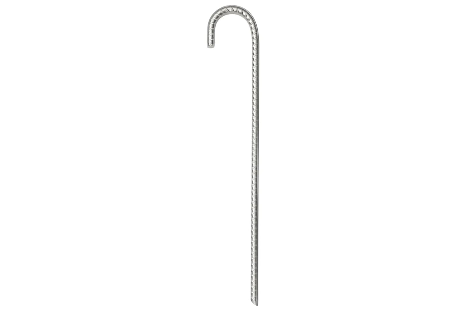 vidaXL 4009341 Tent Pegs 6 Pcs 37cm x 10mm Galvanised Steel-3