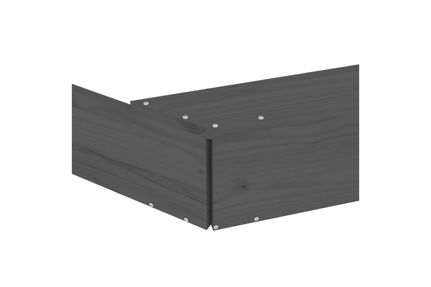 vidaXL 825011 Sandbox With Seats Grey Octagon Solid Wood Pine-6